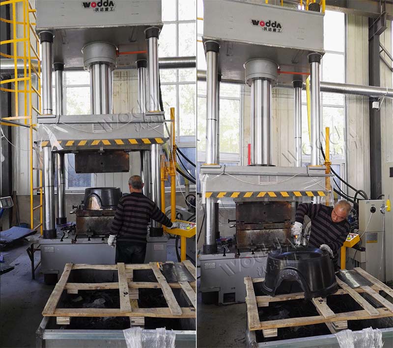 500噸模壓玻璃鋼軟水罐底座液壓機(jī)圖 500噸模壓玻璃鋼軟水罐底座液壓機(jī)圖